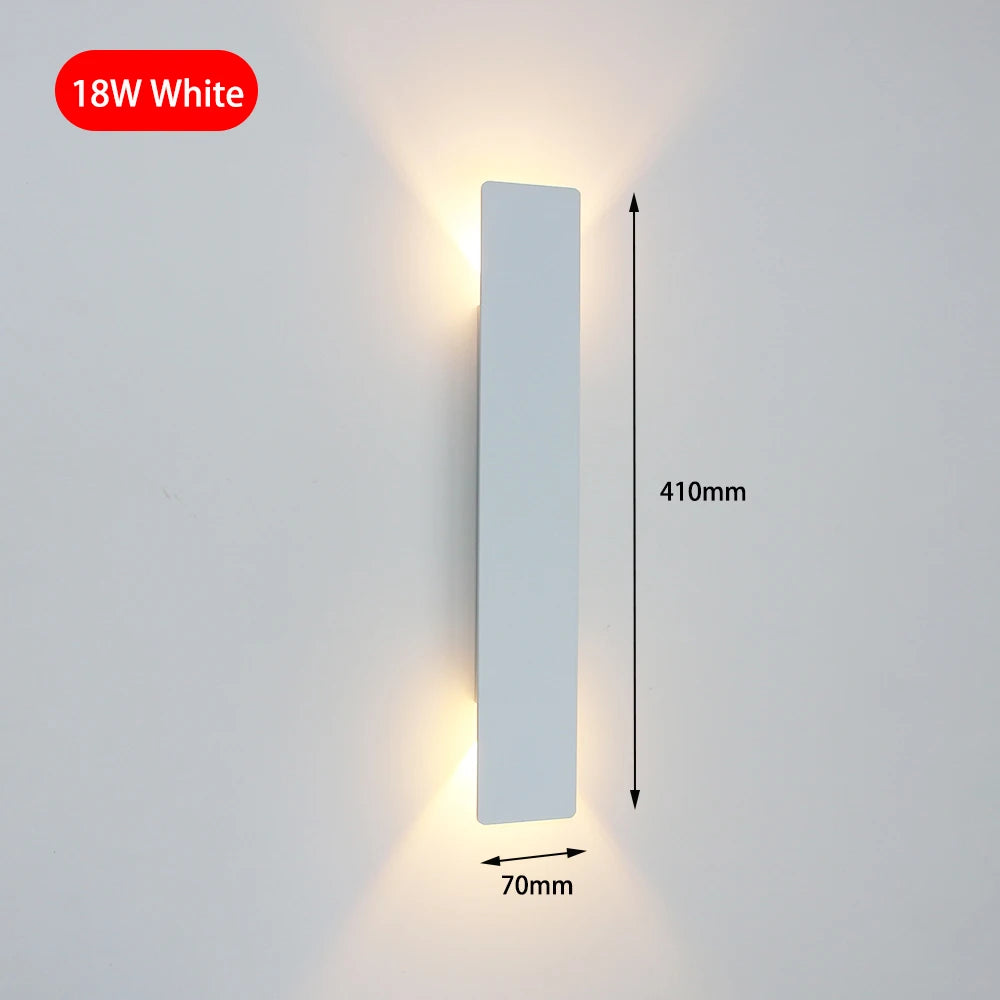 Modern Simple 6W LED Indoor Wall Lamp Bedroom Living Room Home Lighting Aisle Corridor Decoration Aluminum Wall Light AC85-265V