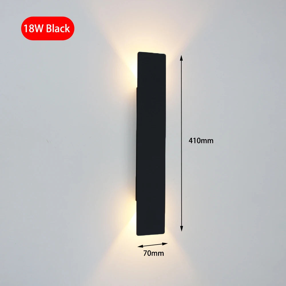 Modern Simple 6W LED Indoor Wall Lamp Bedroom Living Room Home Lighting Aisle Corridor Decoration Aluminum Wall Light AC85-265V