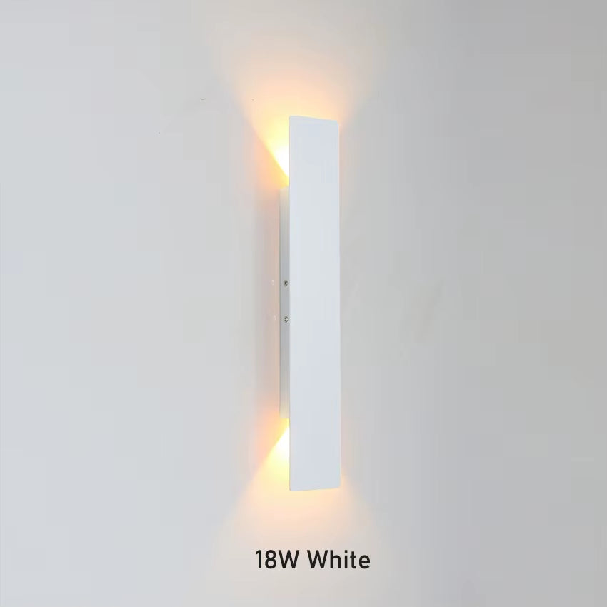 LED Wall Lamp Rectangular Bedroom Bedside Wall Lights Modern Minimalist Indoor Lighting Living Room Decoration Aluminum