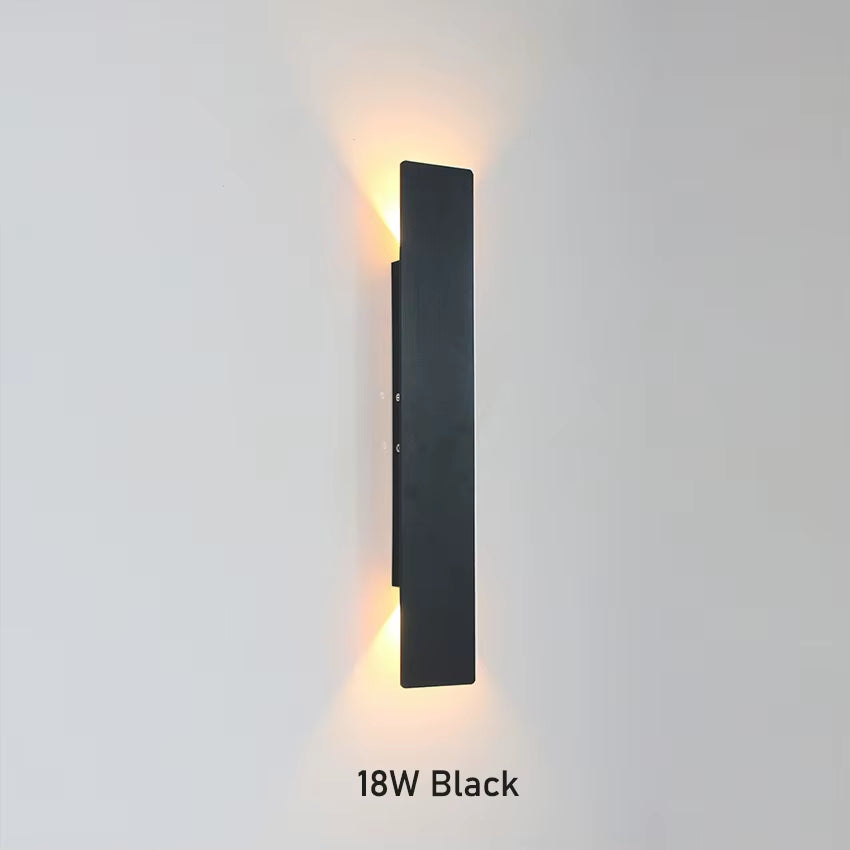 LED Wall Lamp Rectangular Bedroom Bedside Wall Lights Modern Minimalist Indoor Lighting Living Room Decoration Aluminum